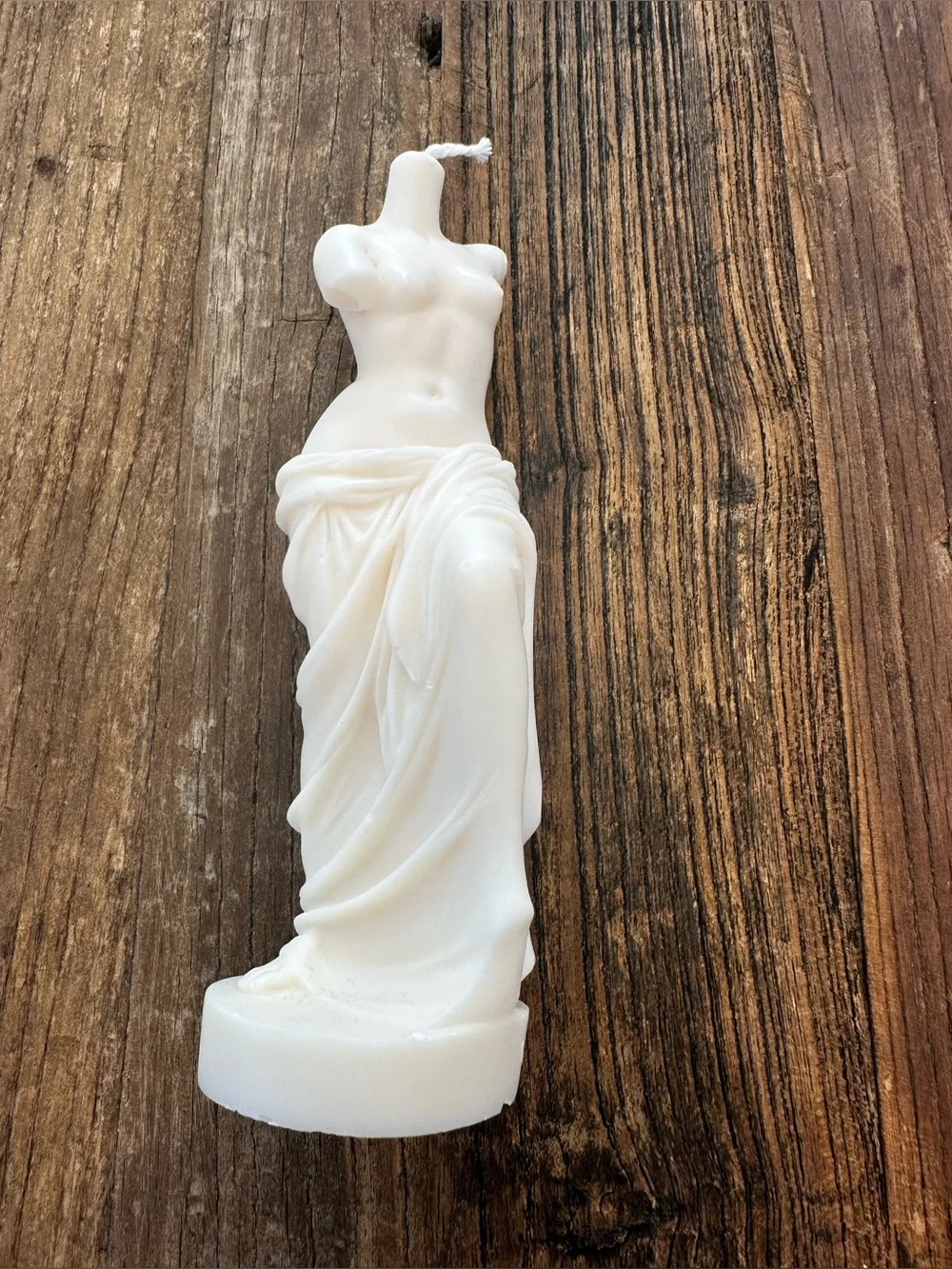White Goddess Body Sculpted Candle